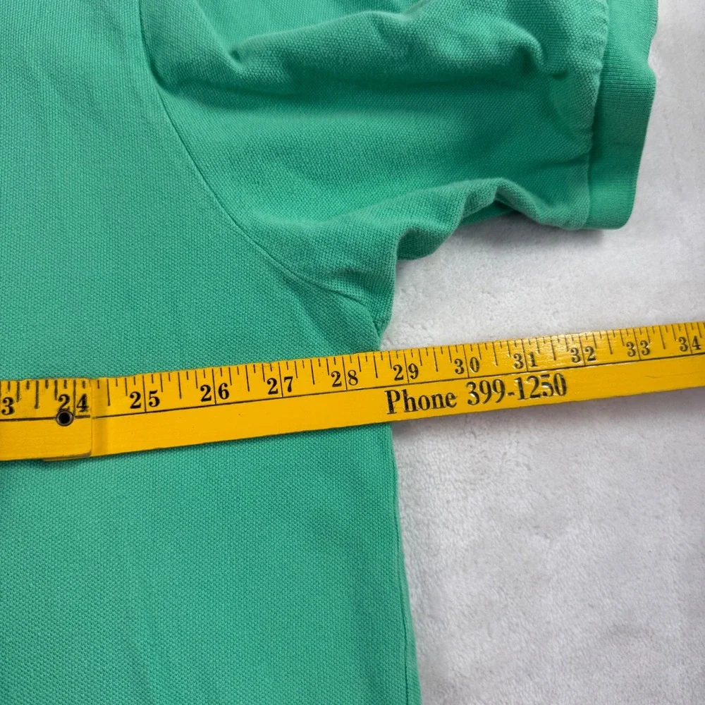 Polo Ralph Lauren Mens 3XLT Tall Green Short Sleeve Cotton Pique Polo Shirt